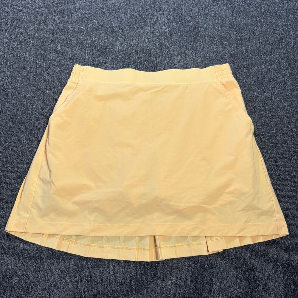 Vintage Y2k Calia Orange Pleated Ace Golf Tennis 16" Mini Athletic Skirt M Nwt - Picture 2 of 5